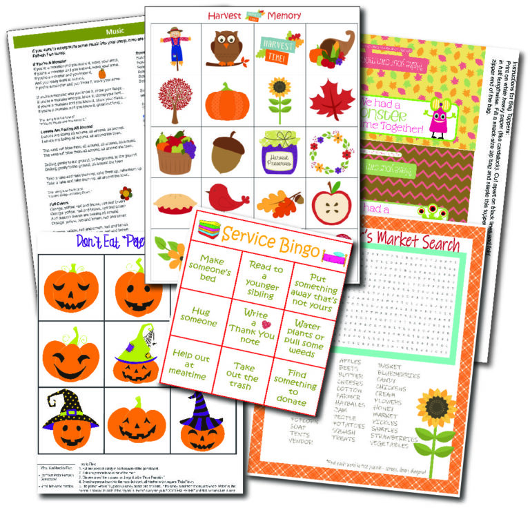 Craft Graphics Happy Fall Yall Theme Packet - The Grandkid Connection