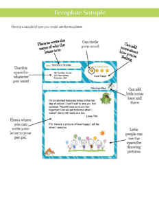 Letter Template from the Grandpals Pen Pal Kit - The Grandkid Connection