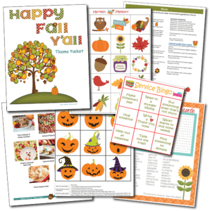 Happy Fall Y'all Theme Packet - The Grandkid Connection