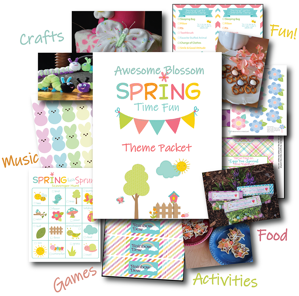 Awesome Blossom Spring Fun theme packet - The Grandkid Connection