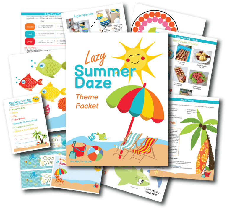 Lazy Summer Daze theme packet - The Grandkid Connection