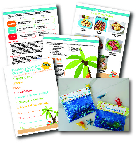 All parts needed - Lazy Summer Daze theme packet - The Grandkid Connection