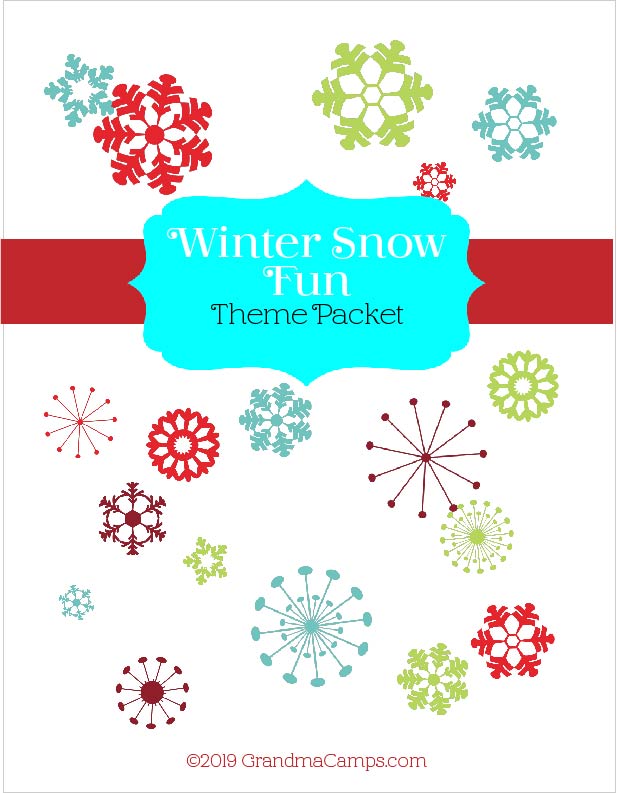 Winter Snow Fun Theme Packet - The Grandkid Connection